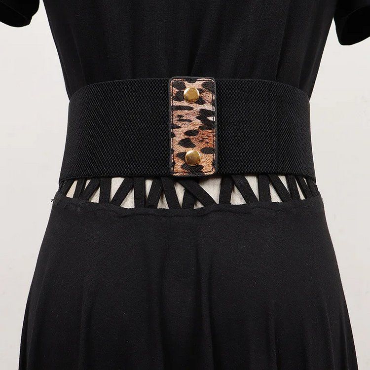 Cinture: Breiter elastischer Gürtel Leoparden Korsettstil – Nuovo e nell'imballaggio originale da Lausanne venduto da FASHION-WORLD-SHOP 3