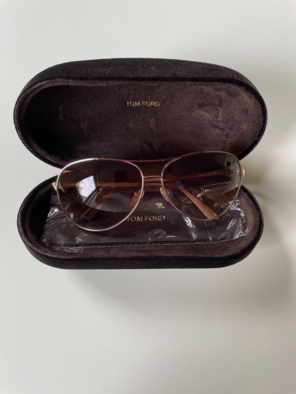 Tom Ford Occhiali & Lenti: Tom Ford Charles TF35 Aviator Sunglasses NEW – Nuovo e nell'imballaggio originale da Dübendorf venduto da VSAngel 5