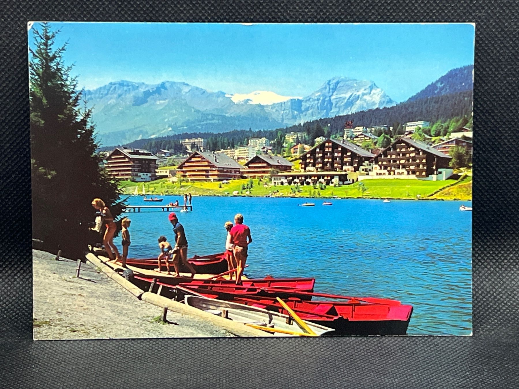 Cartoline postali: Crans-Montana, Lac Moubra – Usato da Widnau venduto da Brusi9