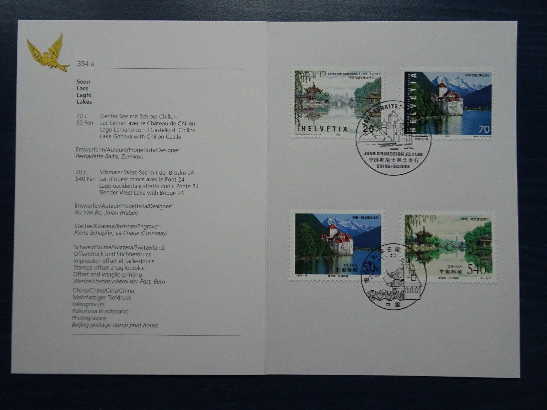 Tous les timbres: 1998 – Neuf (Voir description) à Aadorf par Chnorli-Furz