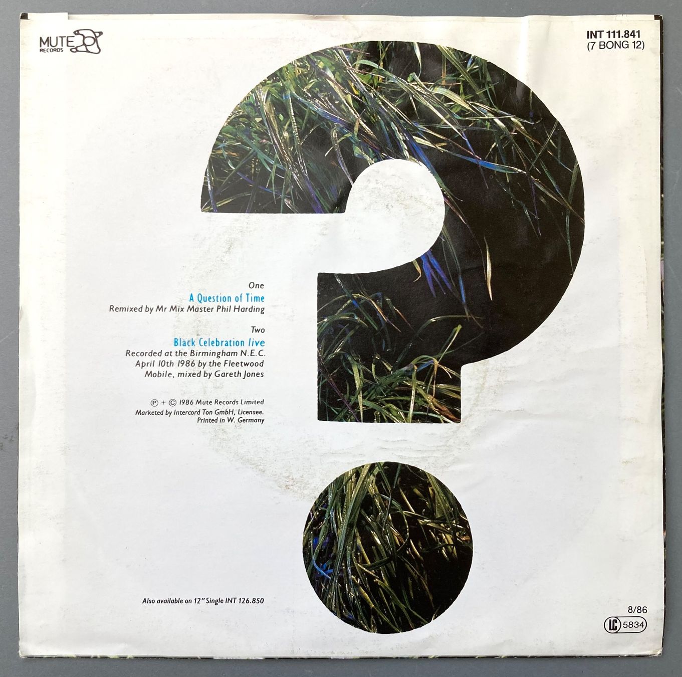 Schallplatten: DEPECHE MODE - A QUESTION OF TIME (REMIX) – Gebraucht aus Poliez-Pittet von  1
