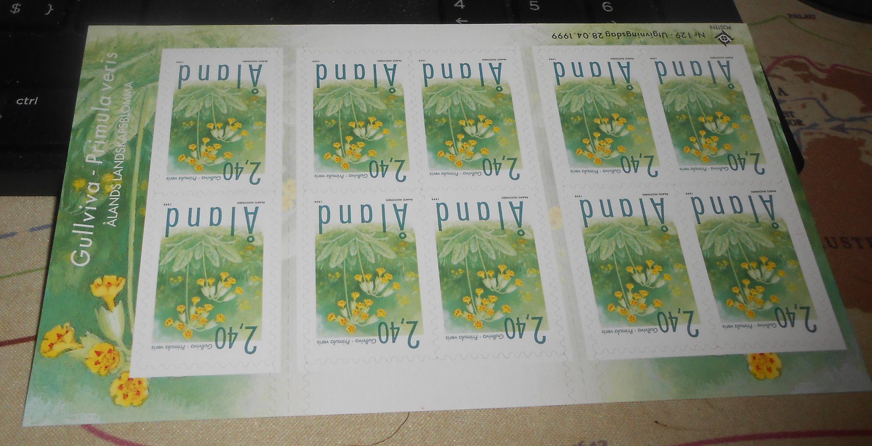 Tous les timbres: Briefmarken Set 10x Aland Gullviva 2,40 – D'occasion à Basel par Javer