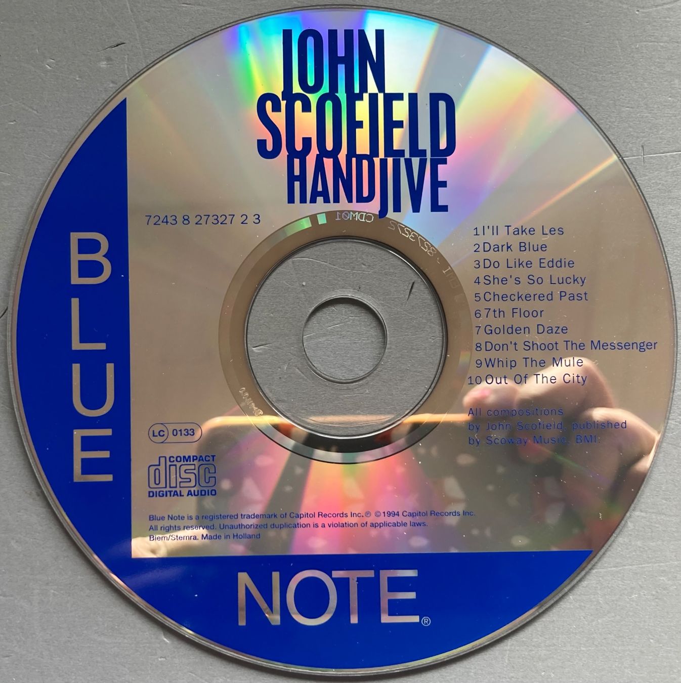 CDs: JOHN SCOFIELD - HAND JIVE – D'occasion à Poliez-Pittet par Newtown-Records 2