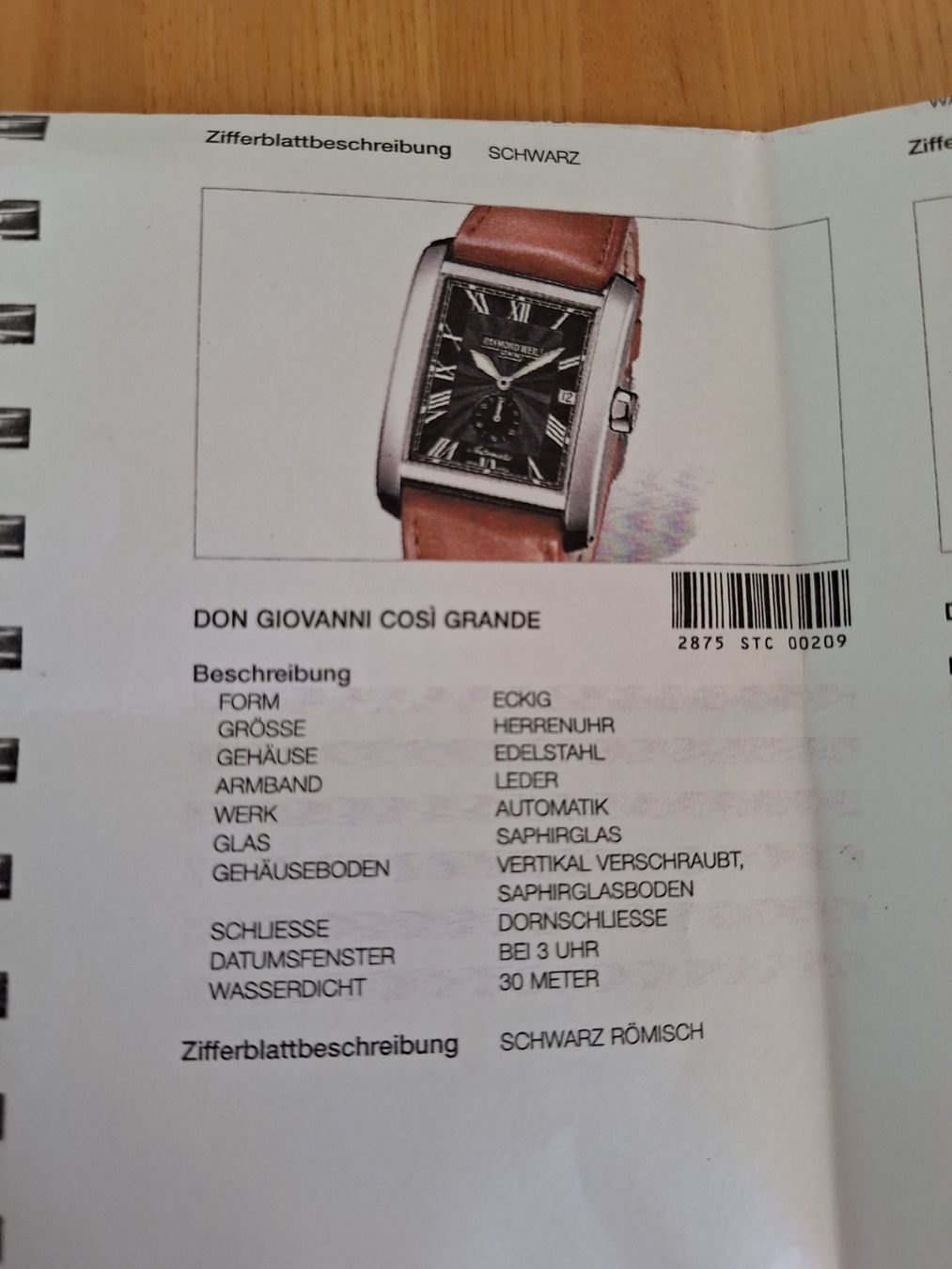 Raymond Weil Uhren: Raymond Weil Don Giovanni – Gebraucht aus Niederhasli von mic_dvl9 4