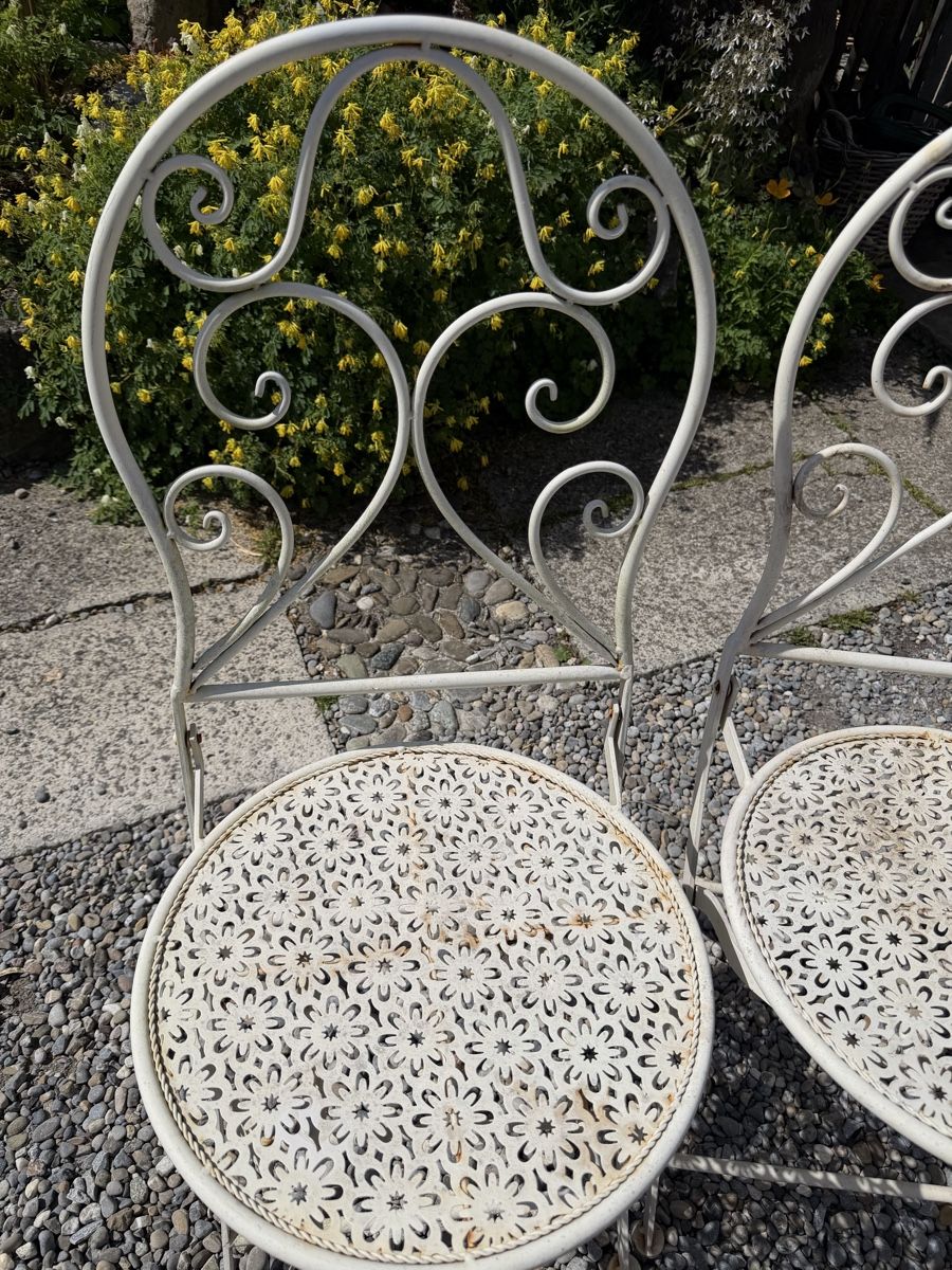 Sedie: 2 Gartenstühle aus Metall – Usato da Pfäffikon ZH venduto da lenaviktoria 5