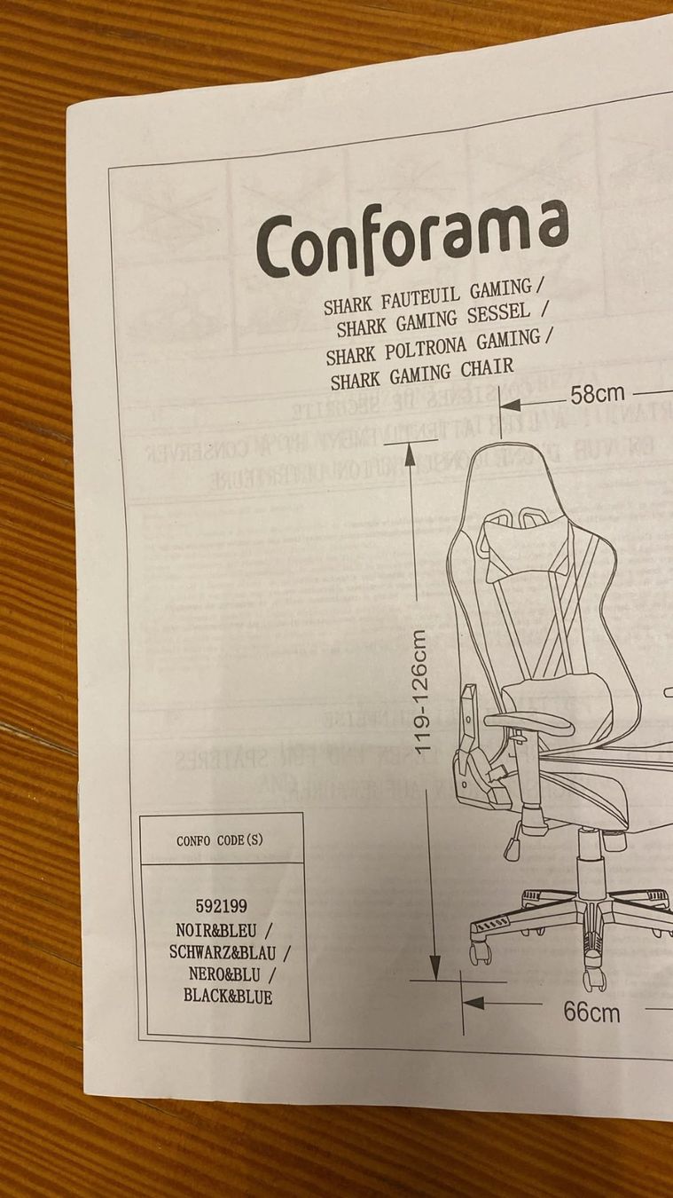 Conforama Sedie: Gamersessel, neu – Nuovo (secondo la descrizione) da Regensdorf venduto da Conny37 3