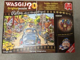 Wasgij Puzzle 1 Sunday Drivers Jumbo 1000 Teile Retro