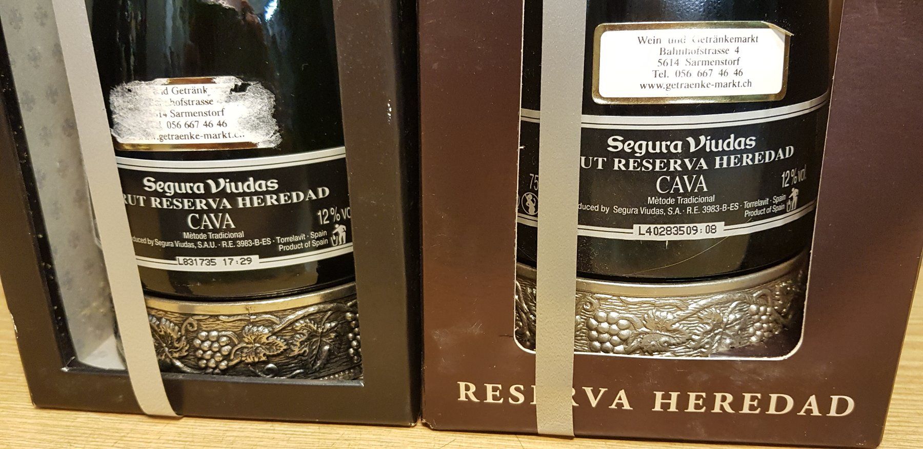 Vino: 2 Fl. Segura Viudas Brut Heredad. – Nuovo e nell'imballaggio originale da Schöftland venduto da Topdeal4 1