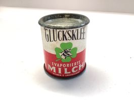 Antike Spielzeug Dose Glücksklee MILCH für Kaufmannsladen