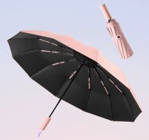 Parapluie Automatique, Grand parapluie, Double Couche Rose