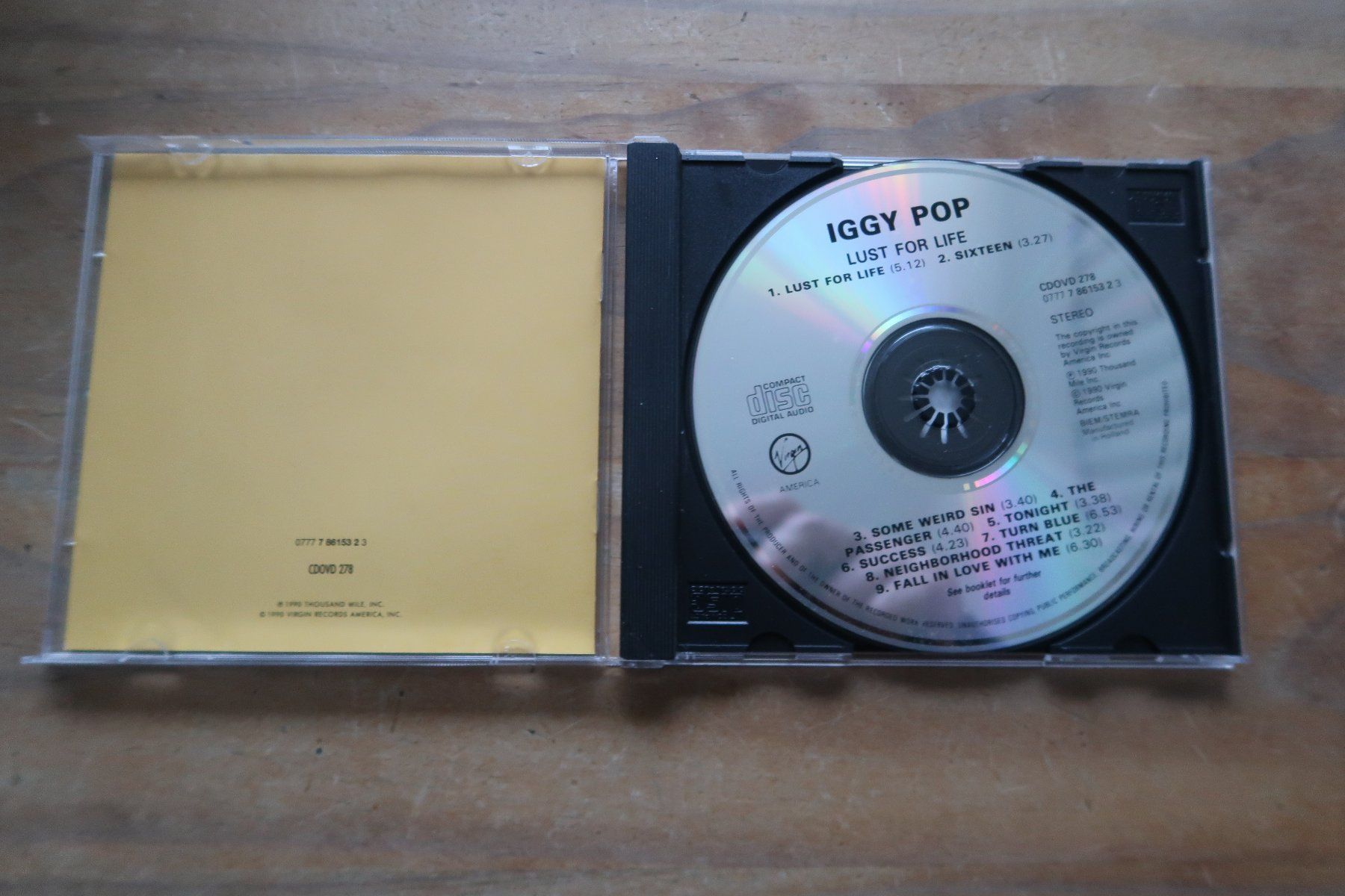CD: IGGY POP - LUST FOR LIFE - CD – Usato da Basel venduto da Patiscat 3