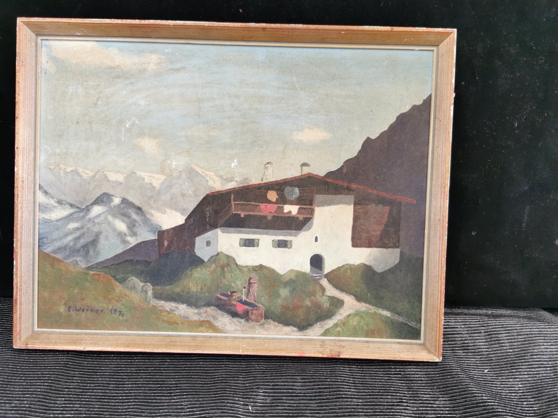 Gemälde: WERNER HUILE SUR PANNEAU SIGNÉE ET DATÉE 1970 – Gebraucht aus Genève von Qanil77