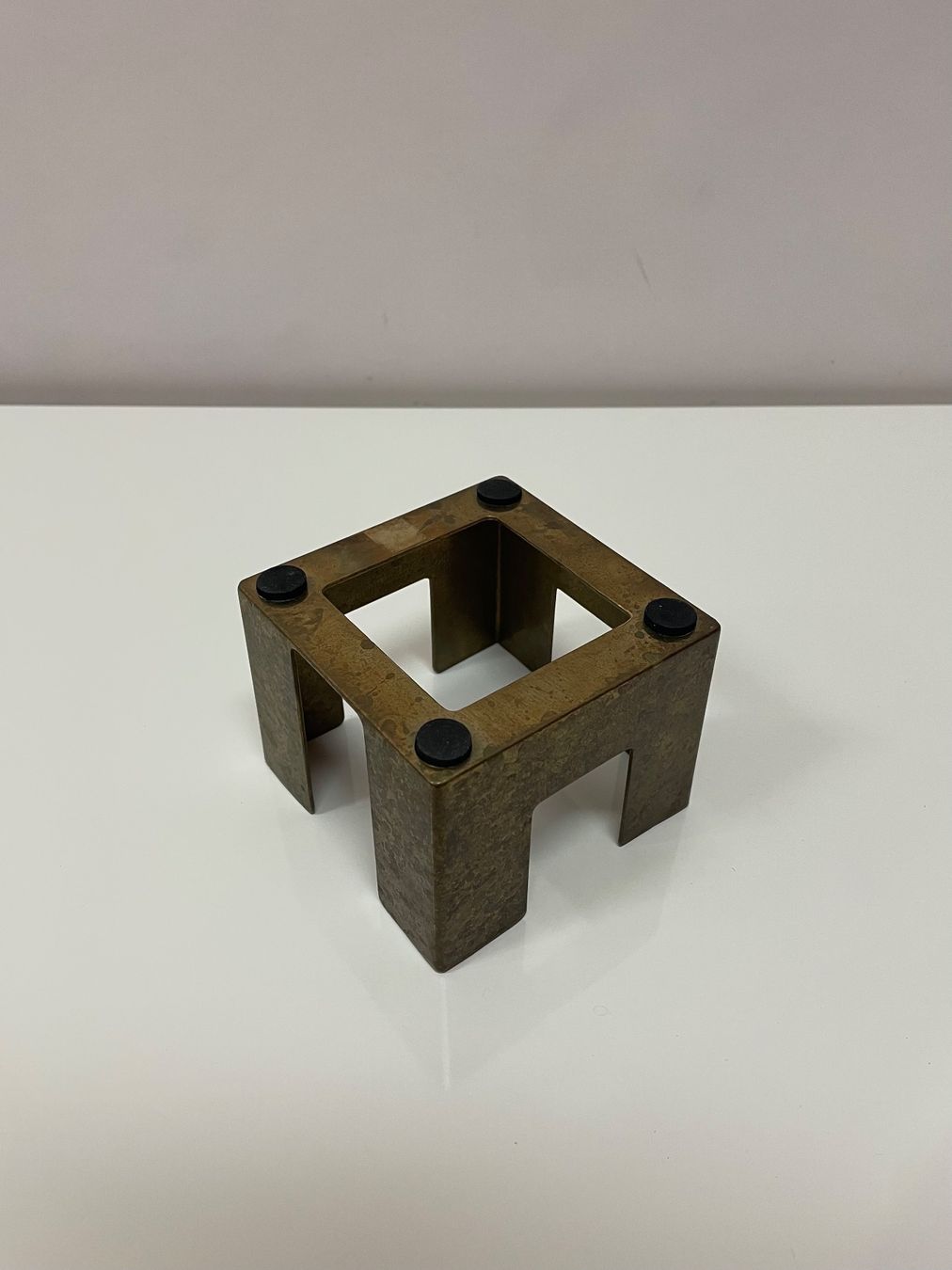 Fixations: Vintage Messing Zettelbox Notizzettelhalter mit Patina – D'occasion à Zürich par Vintagewiesel 6