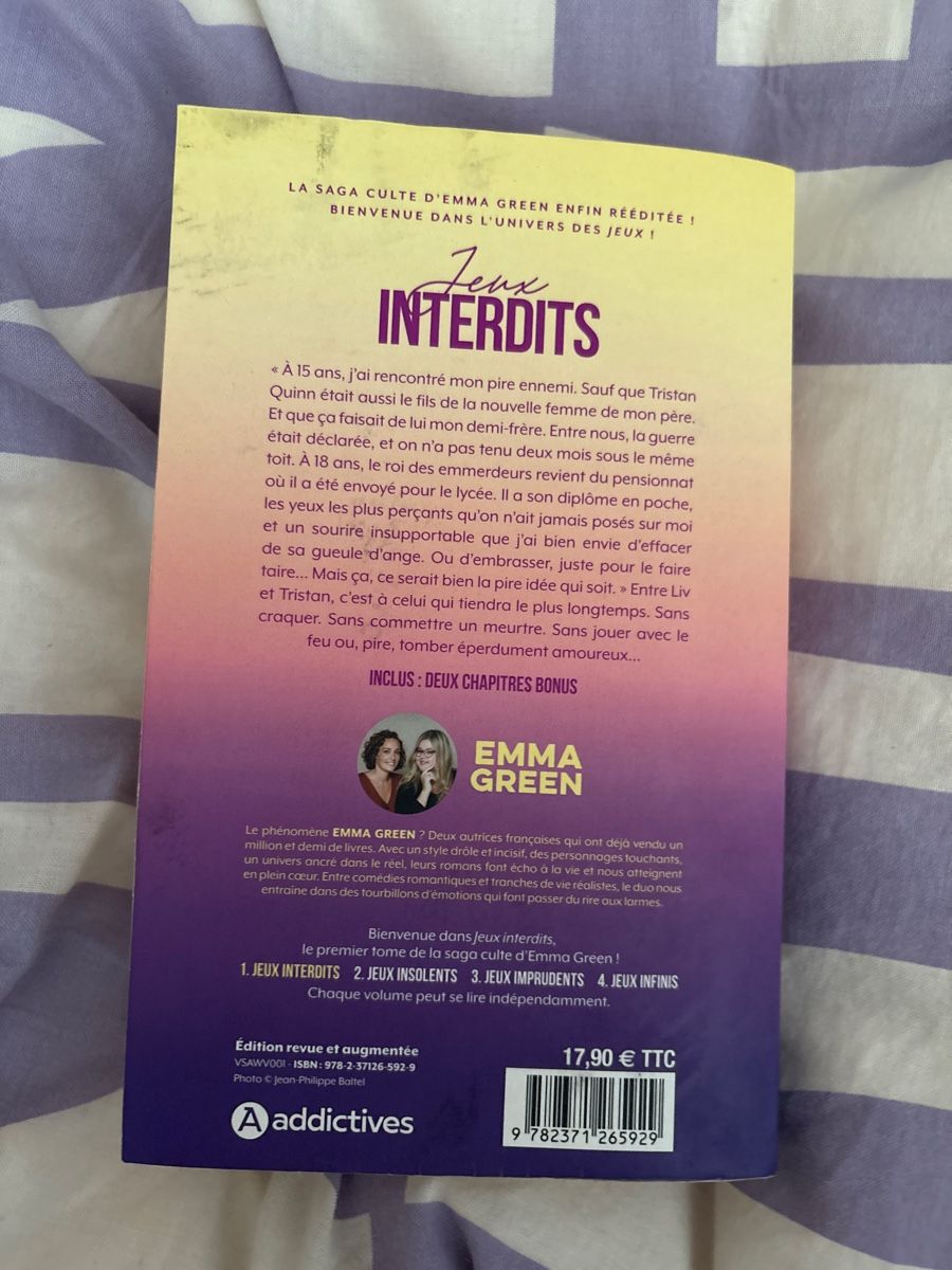 Bücher: Jeux Interdits - Emma Green - Edition Addictives – Gebraucht aus Martigny von O96 1