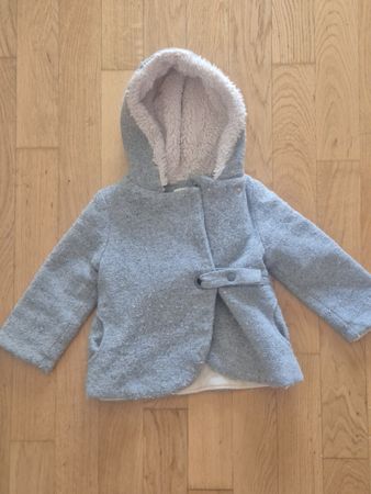 Zara Baby Girl Jacket Grey Size 86 12-18 Months Used