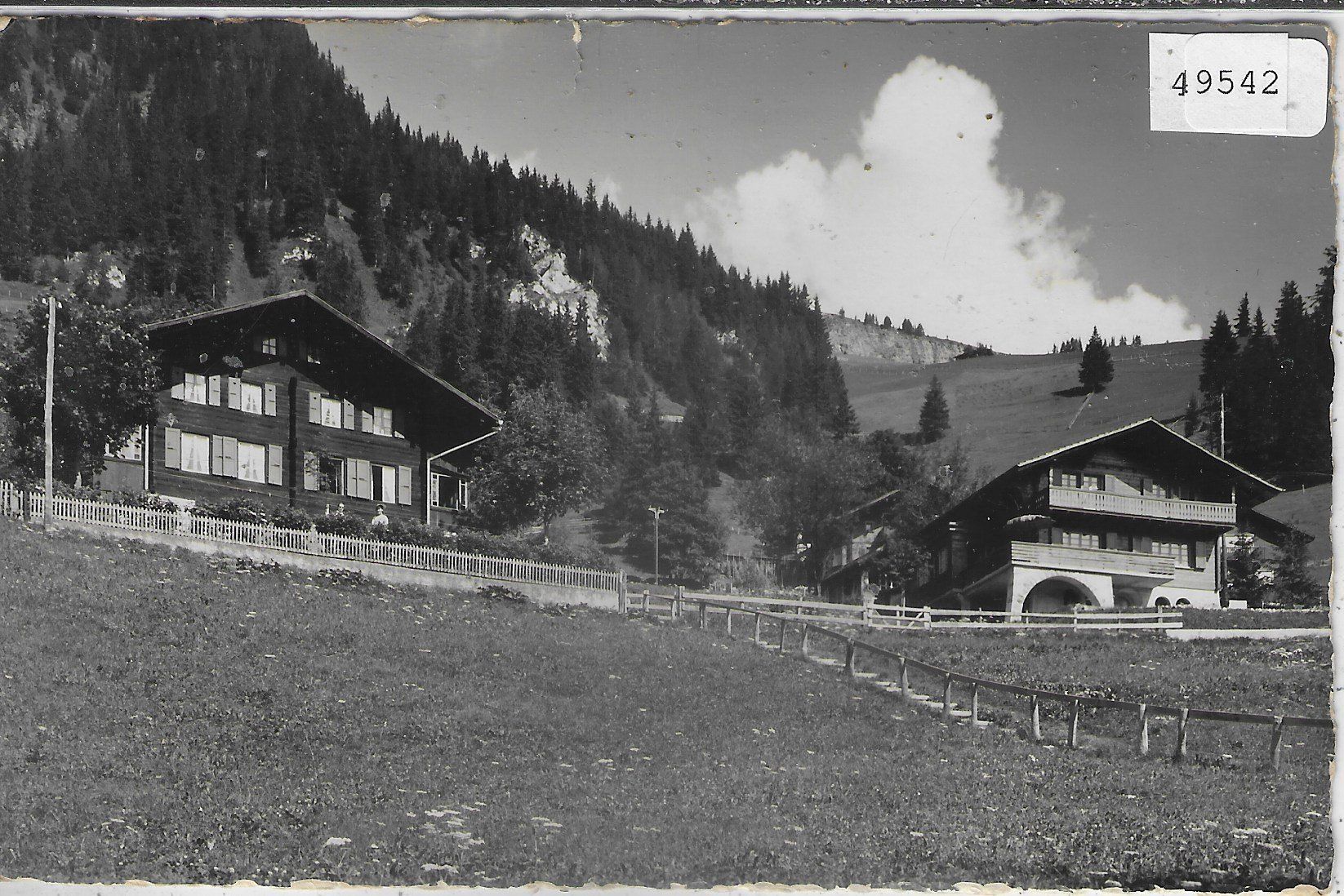 Cartoline postali: Chalet Sonnhalde & Chalet Adelrain - Adelboden – Difettoso da Ettingen venduto da Kartenplanet