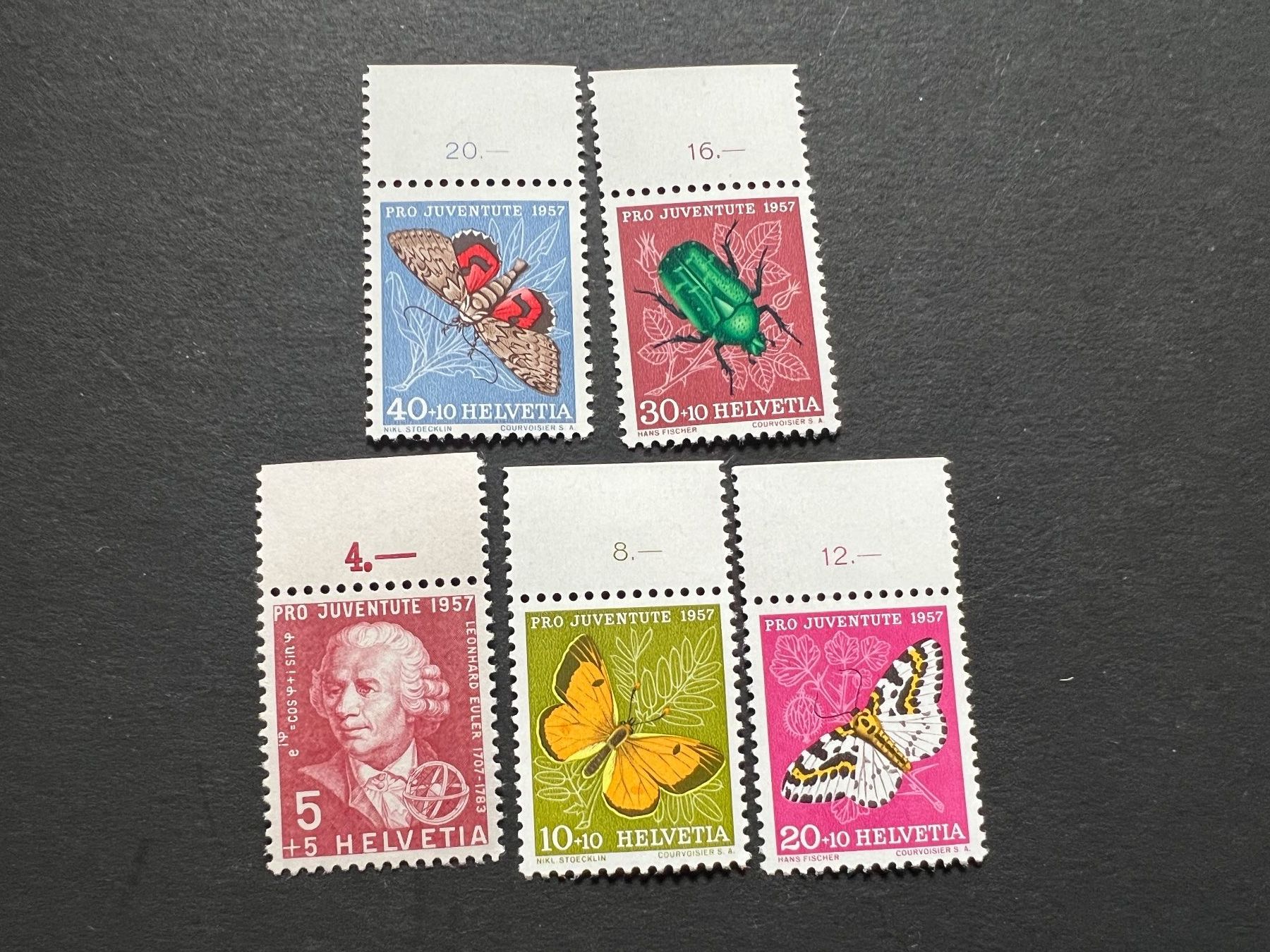 Alle Briefmarken: Pro Juventute 1957 mit Tab ** (3784) – Neu (gemäss Beschreibung) aus Hinwil von Sidi4