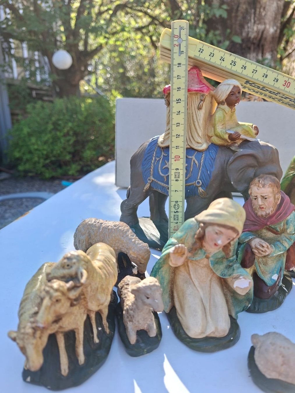 Statuette: Antike gr. Gips Krippenfiguren – Usato da Trimbach venduto da stillik 5