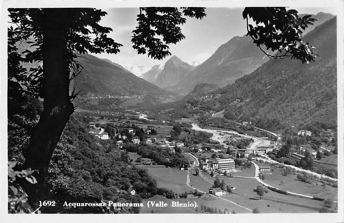 Cartoline postali: Saluti di AQUAROSSA 1958 – Usato da Lufingen venduto da Rac0