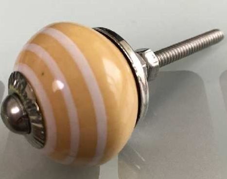 Maniglie per cassetti & Pomelli per mobili: Möbelknopf klein senfgelb – Nuovo e nell'imballaggio originale da Schwerzenbach venduto da Alperose03