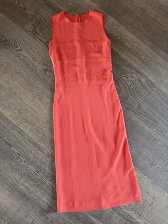 JOSEPH Coral Summer Dress Size 36, Excellent Condition!