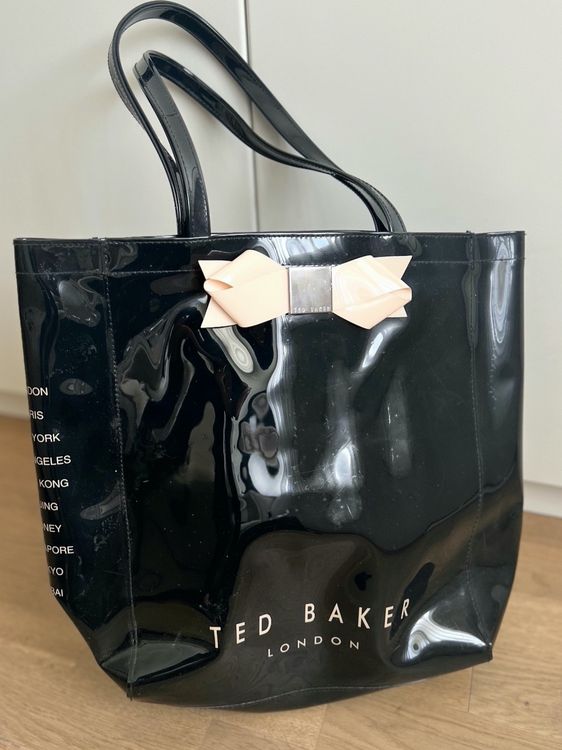 TED BAKER LONDON Tasche Lack, schwarz, Vintage (Gebraucht) in