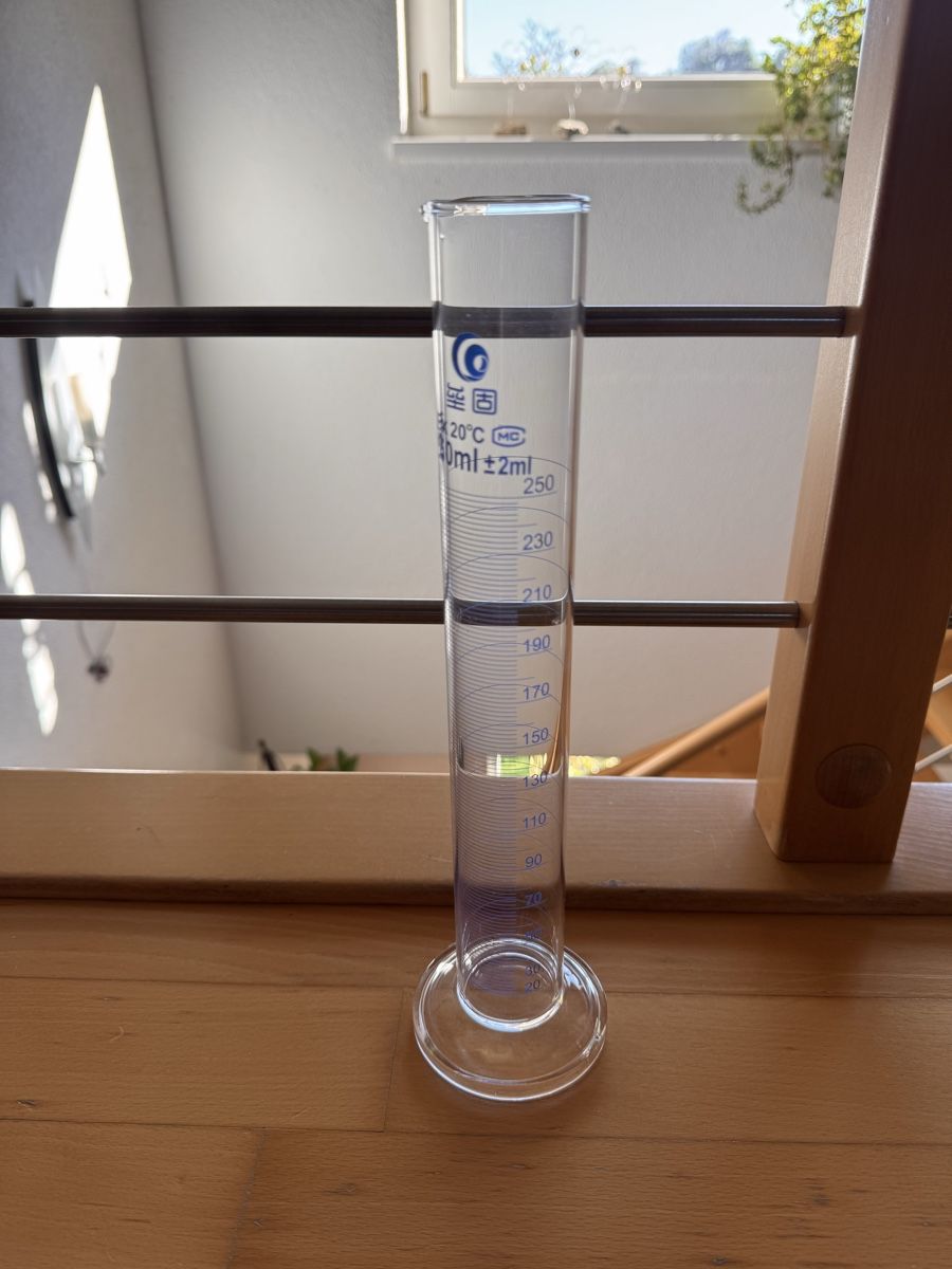 Bicchieri: Mess Zylinder 250ml Glas  – Nuovo e nell'imballaggio originale da schellenberg venduto da freefostore