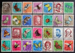 PRO JUVENTUTE 1950 à 1959: Des timbres oblitérés O, 2 photos