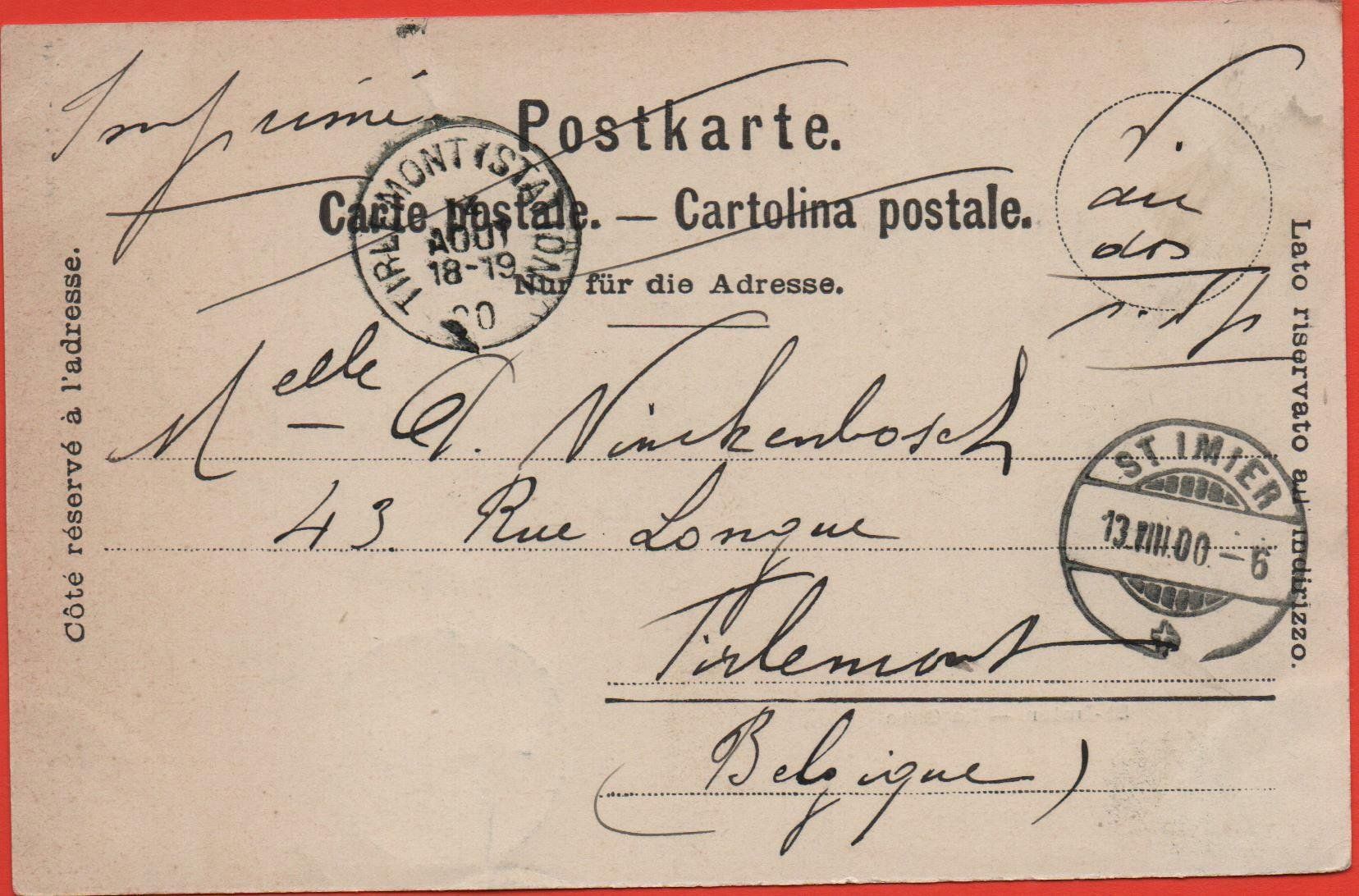 Ansichtskarten: ST. IMIER La Gare 1900 – Gebraucht aus Jona von philajona 1