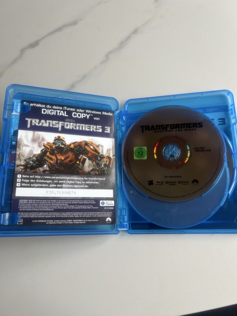 Alle DVDs: Transformers 3 Blu-ray 3D + Blu-ray + Digital Copy – Gebraucht aus Wollerau von Plakatfreund 2