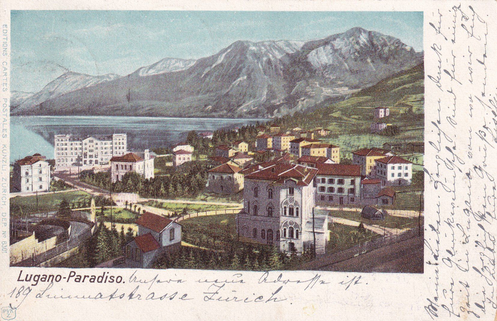 Cartoline postali: Lugano Paradiso 1901 – Usato da Cormoret venduto da Pascalll2001