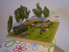 Hawker Hurricane 1/48 mit Diorama