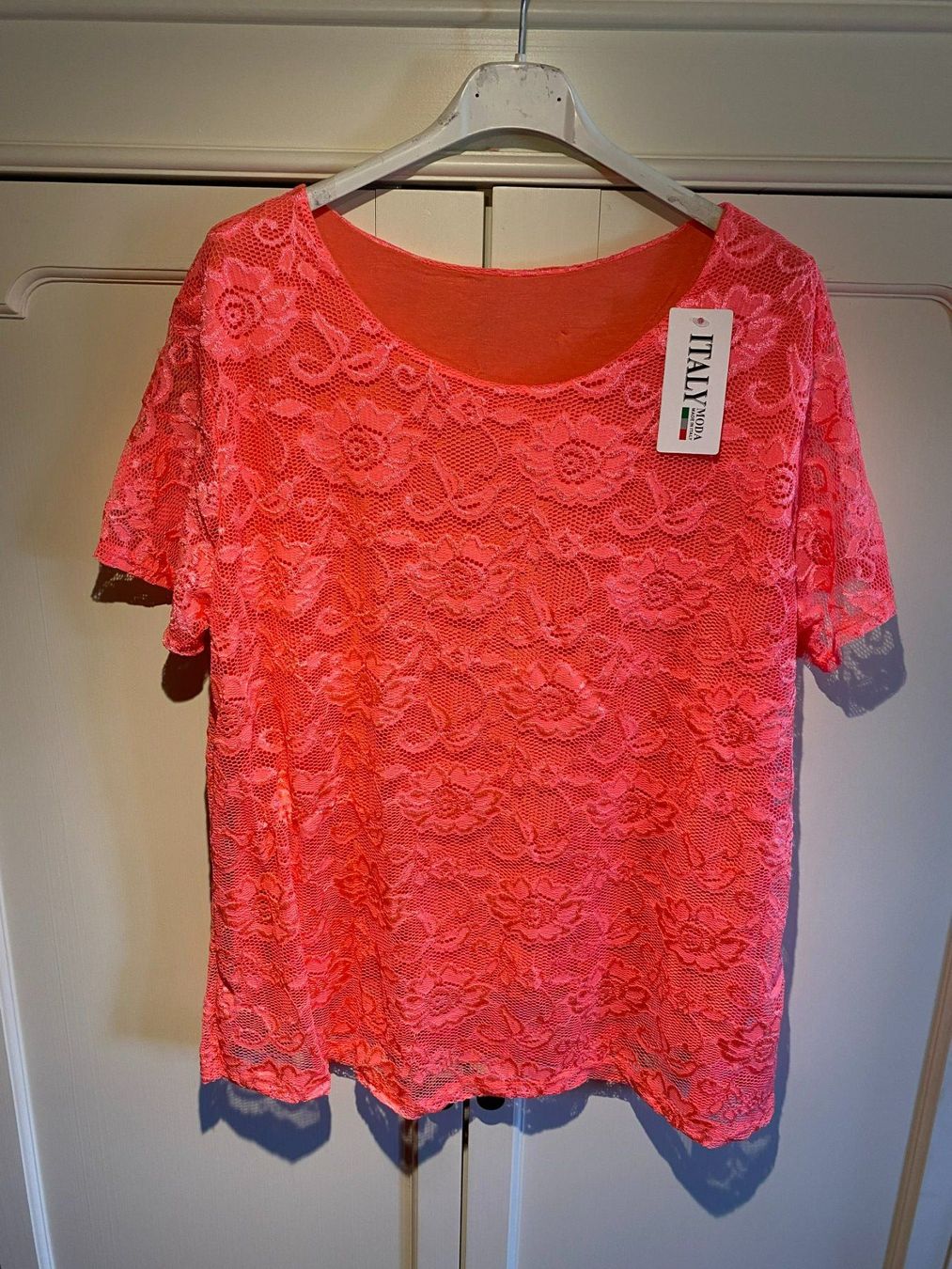 Camicette: SPITZEN BLUSE,NEON – Nuovo e nell'imballaggio originale da Meienried venduto da ManuelaBoutique