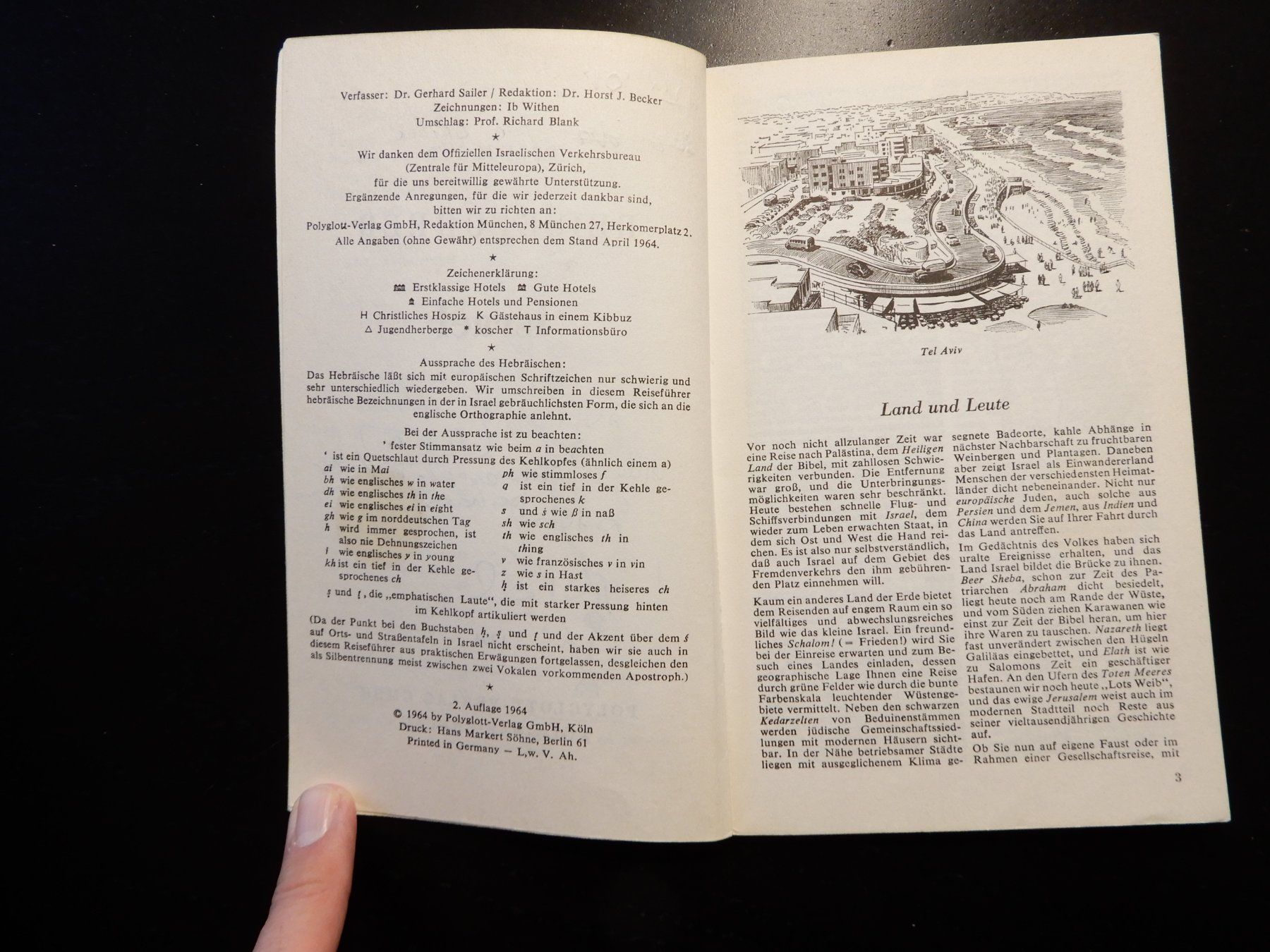 Libri: Reiseführer Israel Polyglott 1964 Vintage – Usato da Erstfeld venduto da Mario_boe0 2