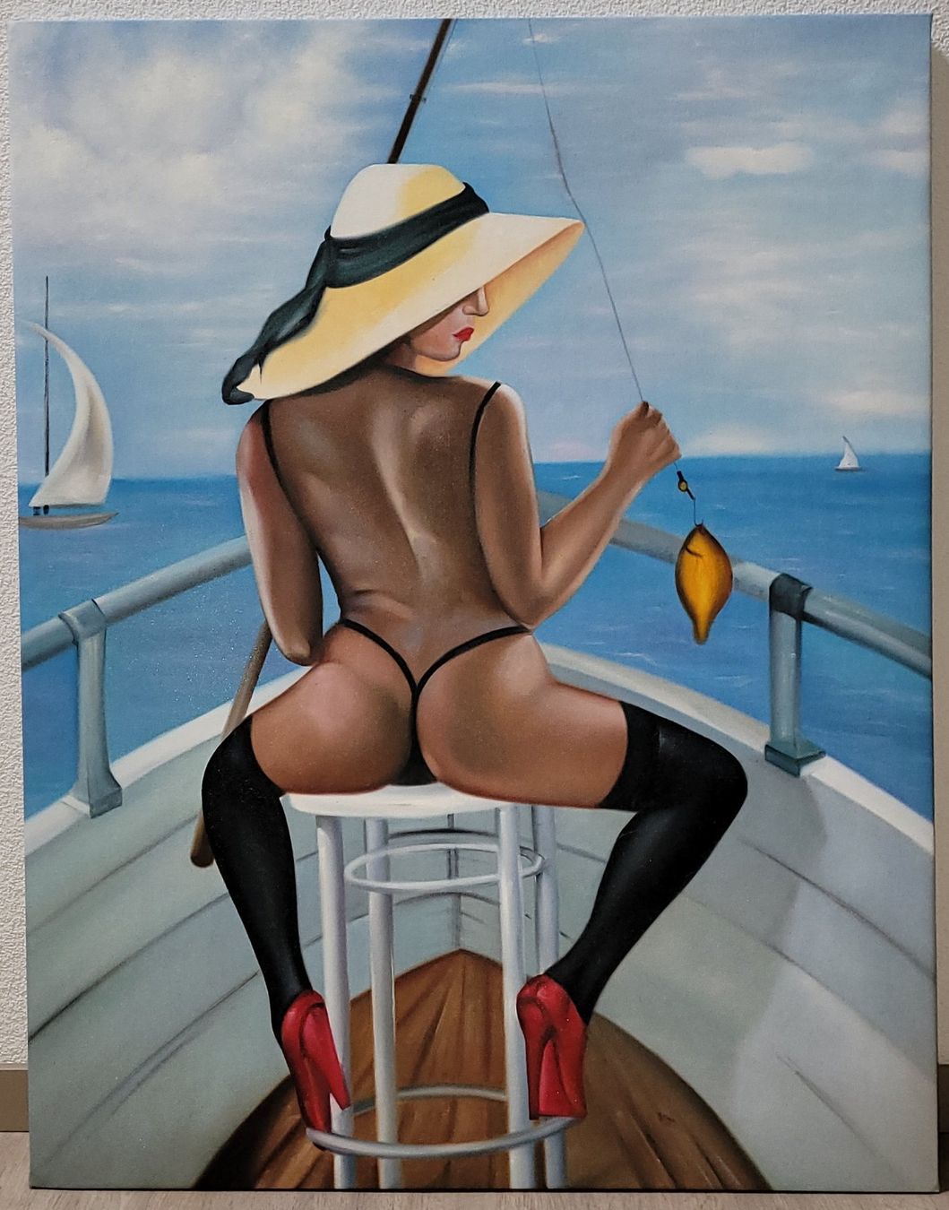 Tableaux: Ölgemälde Boot – D'occasion à Schwerzenbach par Jdagi