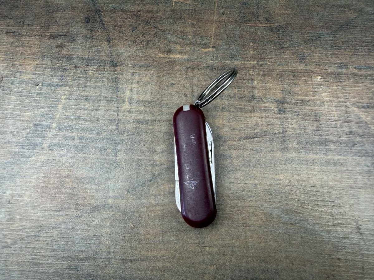 Victorinox Coltelli tascabile: Taschenmesser mit Schere und Schlüsselring Pfadi – Usato da Hallau venduto da R.R.91 1