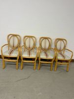 4er Set Bambus Stühle Esszimmer/ Garten Stühle Vintage 70er