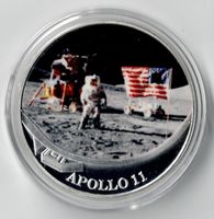 Apollo 11_Giant Leap_Medaille_in Schutz Kapsel_Medaille 1