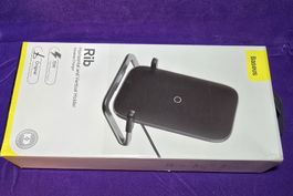 Baseus Wireless Charger Stand 15W Qi Ladestation Handyhalter