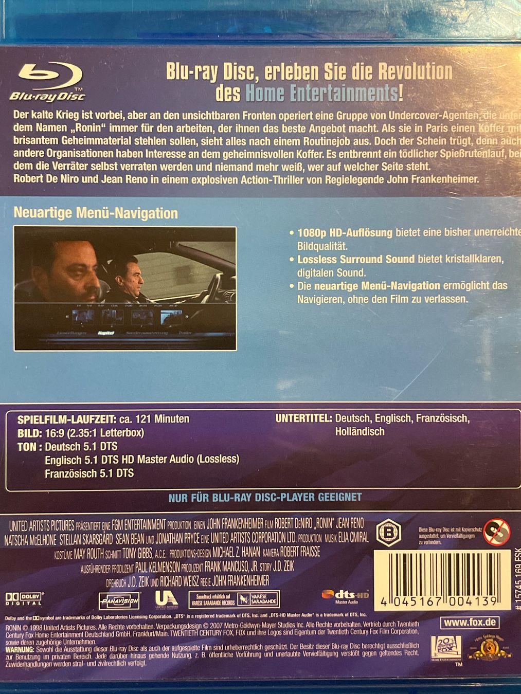 Tutti i DVDs: Ronin (1998) – Nuovo (secondo la descrizione) da Waldenburg venduto da Gonzo8 1