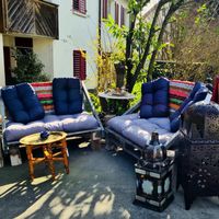 Lounge ohne Kissen