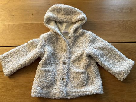 Süsse kuschelige Teddyjacke mit Kapuze Topomini 92 neuwertig