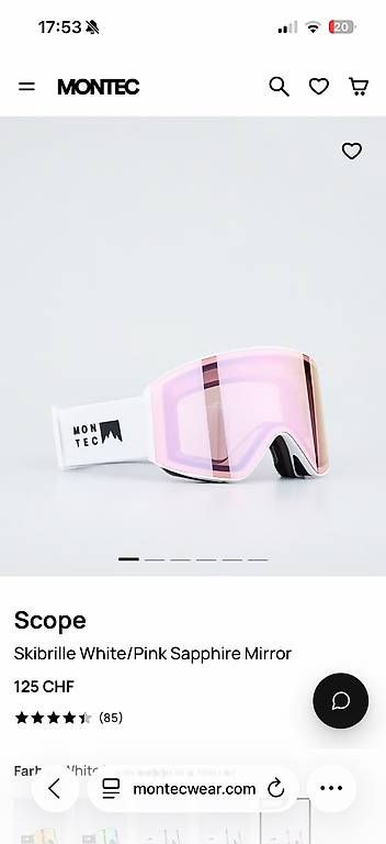 Montec Brillen & Gläser: Montec Scope Google – Neu und originalverpackt aus MALANS GR von the_6fqp 2