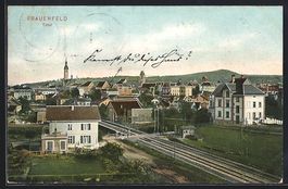 Frauenfeld, Totalansicht mit Bahngleis