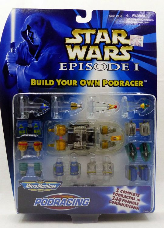 STAR WARS MICRO MACHINE BUILD YOUR OWN PODRACER GALOOB 1999 (Neu und ...