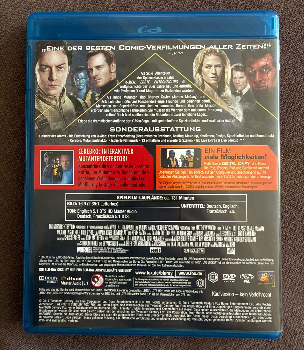 Tutti i DVDs: X-Men: Erste Entscheidung, Blu-Ray – Nuovo (secondo la descrizione) da Wolfhausen venduto da KugelKopf 1