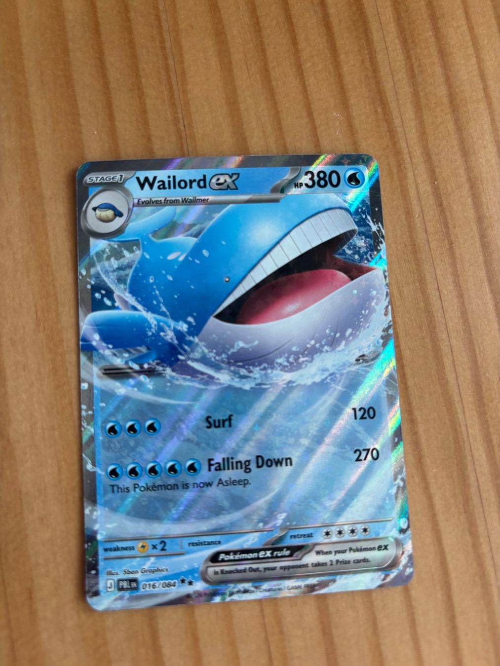 Pokémon Sammelbilder & Trading cards: Wailord EX, Pitch Black – Gebraucht aus Bern von Pokescherti