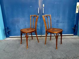 2 Vintage (Horgen Glarus?) Stühle / Stuhl / Beizenstühle