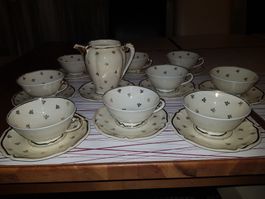 PORCELAINE D'ART RENE CAIRE LIMOGES Service à thé