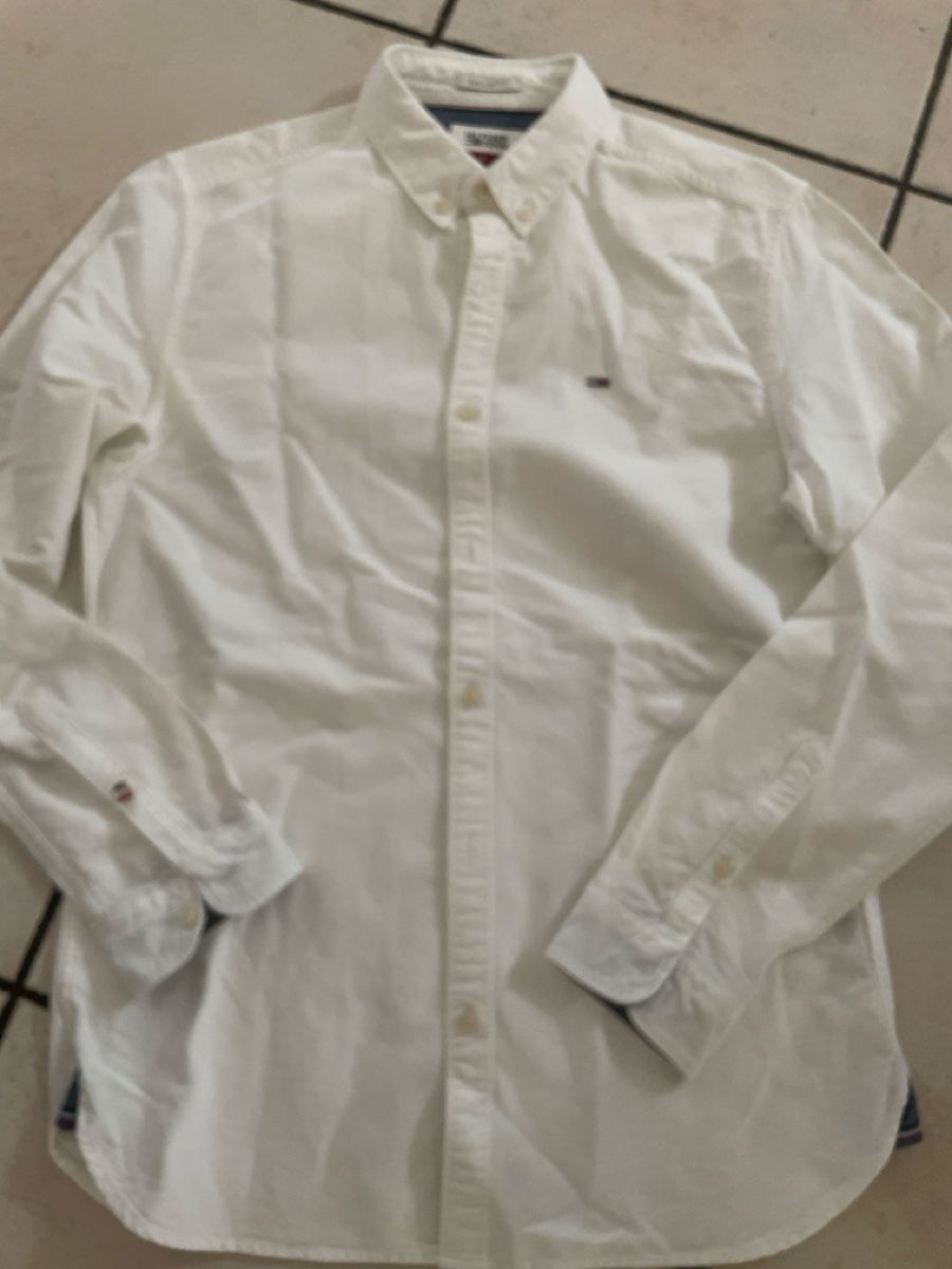 Tommy Hilfiger Camicie: Tommy Hilfiger Denim Hemd, Weiss, Regular Fit, Gr. S – Nuovo (secondo la descrizione) da Obergerlafingen venduto da cabo4
